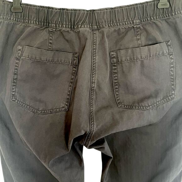 J. Crew Black Twill Joggers Zip Cuff Size 8 Ankle Length Casual Fall Outdoors - Picture 4 of 8